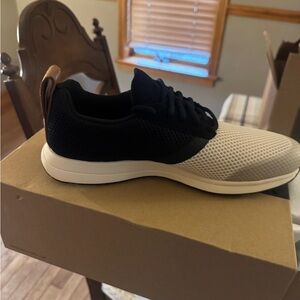 Men's Casual Athletic Sneakers - Black and White size 9